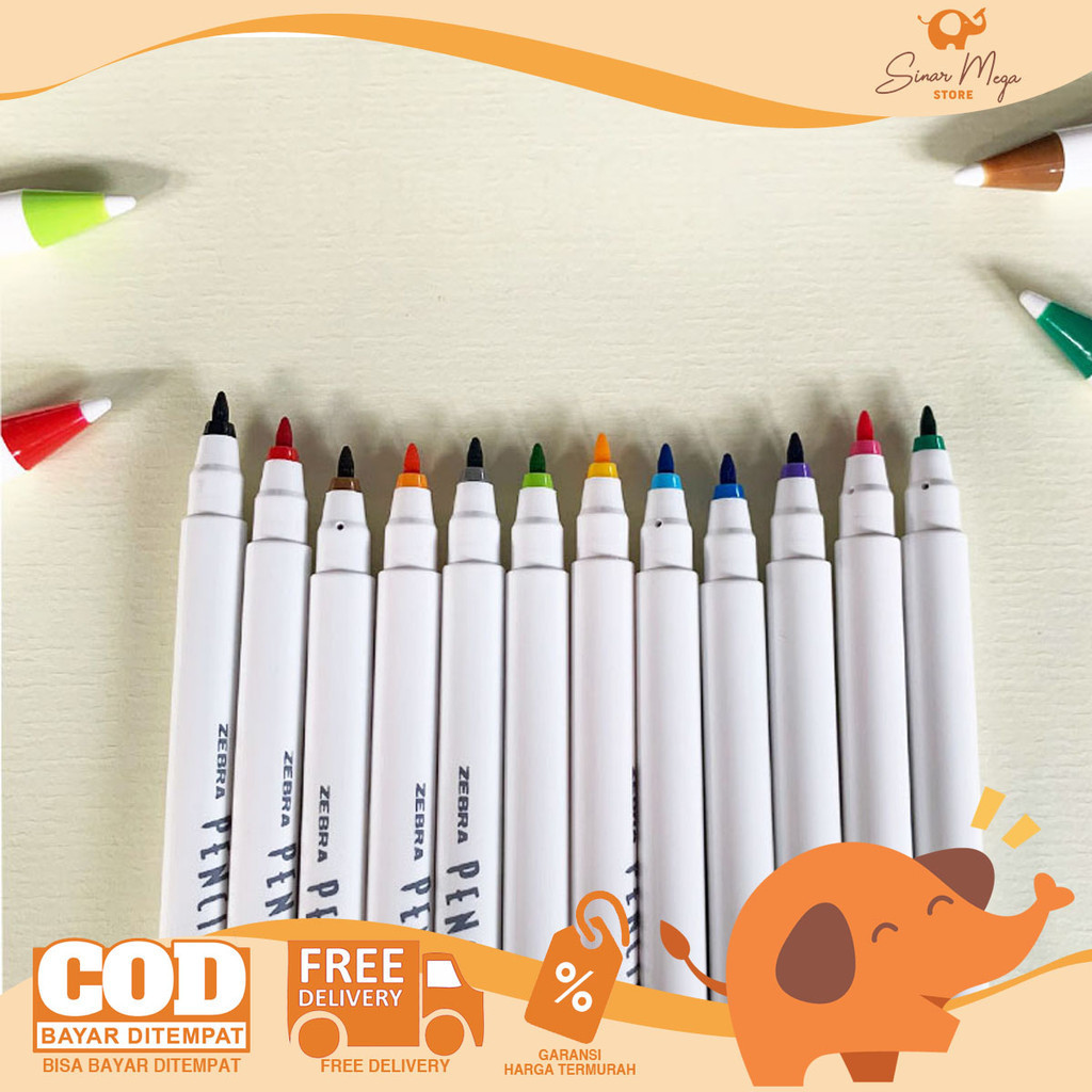 

Zebra PencilArt Coloring Marker 0.6mm / Spidol Warna Art Murah Berkualitas