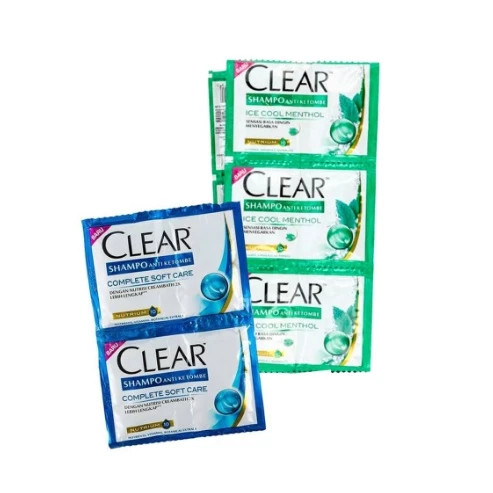 SHAMPOO CLEAR SACHET / 1 RENCENG ISI  / 9ML