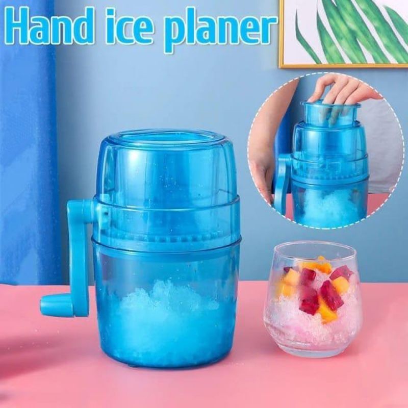 ACEH.UNO  Mesin Es Serut MANUAL/Serut Mini Ice Crusher Parutan Es Batu Mini Praktis