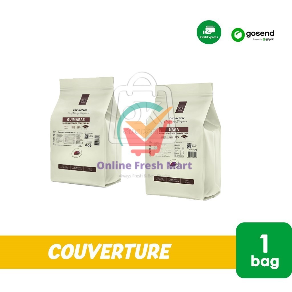 

Coklat Kovertur Chocolate Couverture DLA Natural (1 BAG 2kg) KHUSUS INSTANT - Online Fresh Mart Denpasar