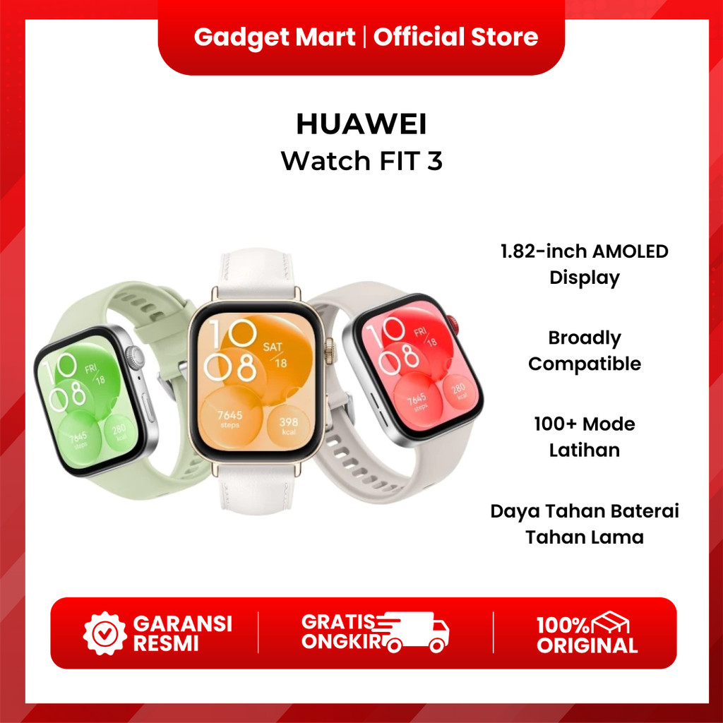 HUAWEI WATCH FIT 3 Smartwatch - Garansi Resmi