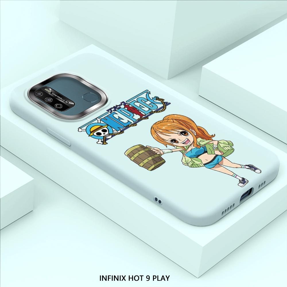 Softcase Untuk Infinix Hot 9 Play Hot 10 Play Hot 11 Play Anime One-Piece Luffy Back Cover Case Soft