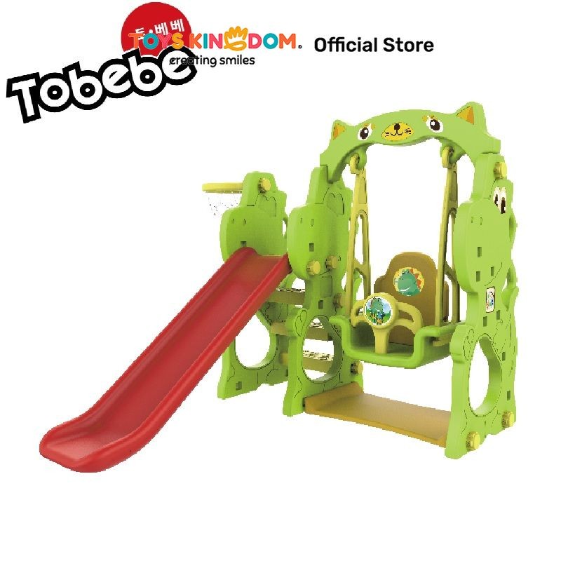 Toys Kingdom Paso Perosotan Dengan Ayunan Dino Chd 171 Tempat Bermain Kids Fun Slide Outdoor Mainan 