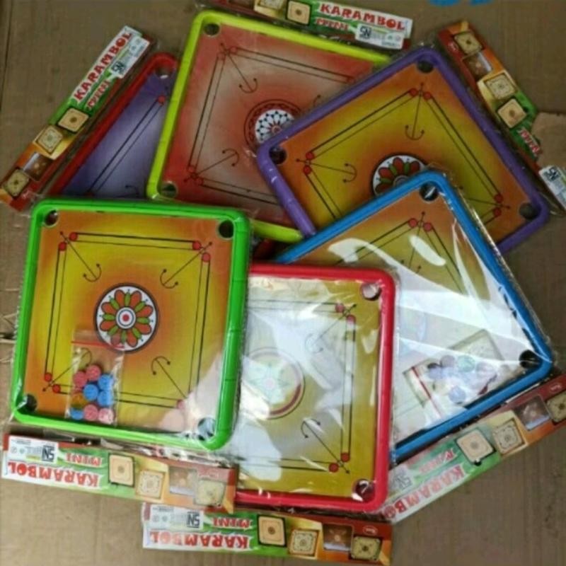 KARAMBOL MINI UK 20X20CM / MAINAN KERAMBOL MINI ANAK / MAINAN ANAK KERAMBOL MINI / KARAMBOL MINI