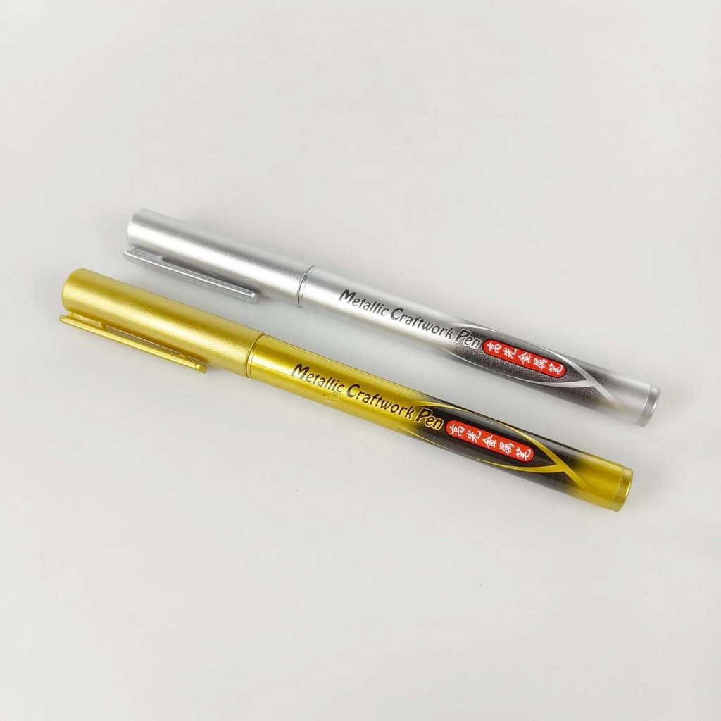 

LATHIFSHP Tyno Spidol Permanen Marker Metallic Chrome Gold Silver 1.5mm 4 PCS - GN550