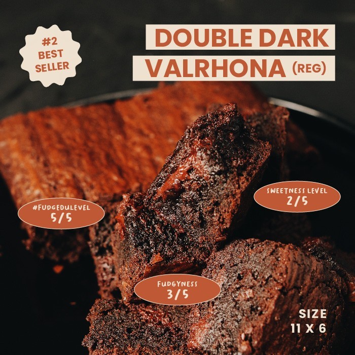 

✨TERLARIS -Valhrona Double Dark Choco Bronie