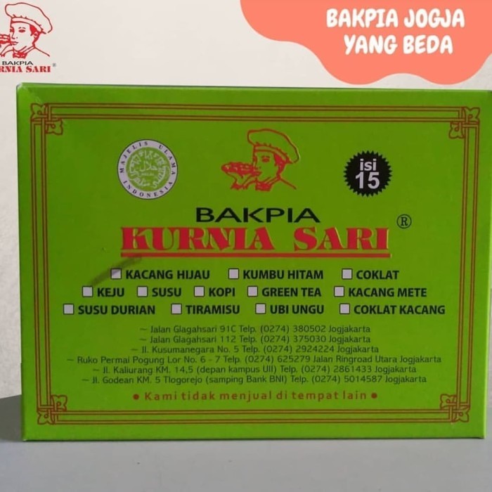 

✨TERLARIS -Bakpia Kurniasari - Keju