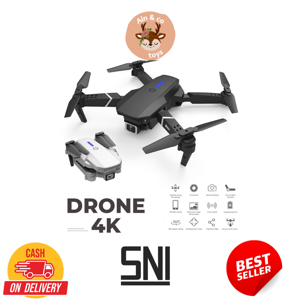 Smart Drone 777 Pro 4k HD Camera 2, Drone Mini RC 4K HD Jarak Jauh