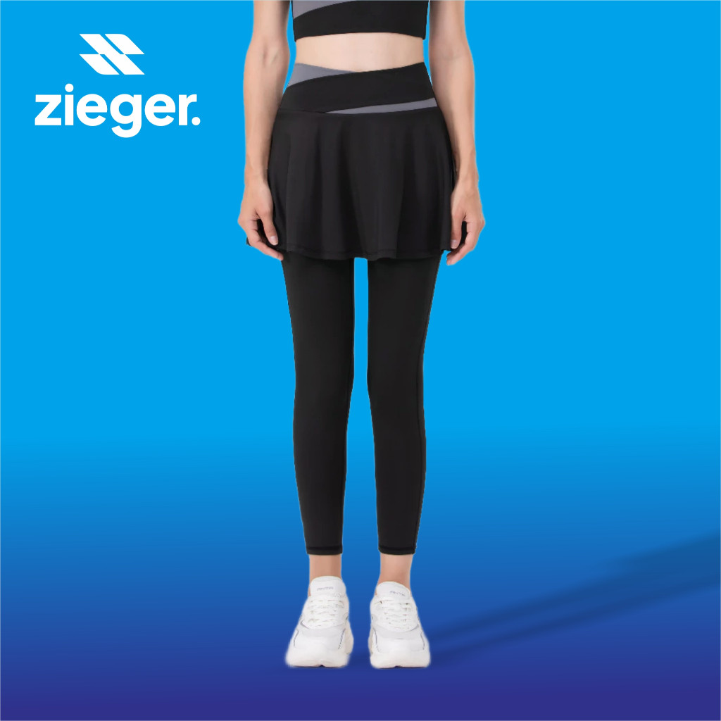 Pakaian Senam Wanita // ZIEGER ACTIVEWEAR ROK LEGING HIGH WAIST IMPORT WANITA KEKINIAN ROK CELANA  O