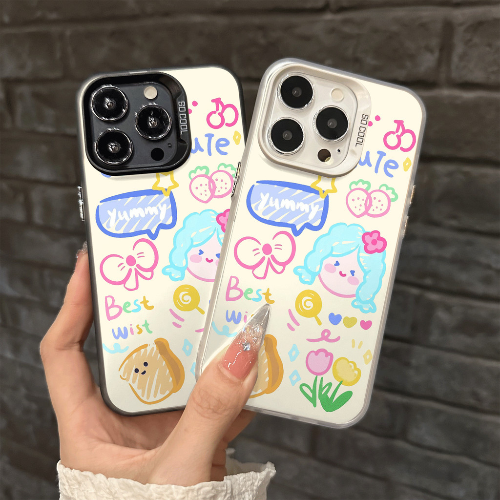 Untuk Case IPhone 15 15PLUS PRO MAX 14 Bunga PLUS PRO MAX 13 PRO MAX 12 PRO MAX 11 PRO MAX XS MAX X 