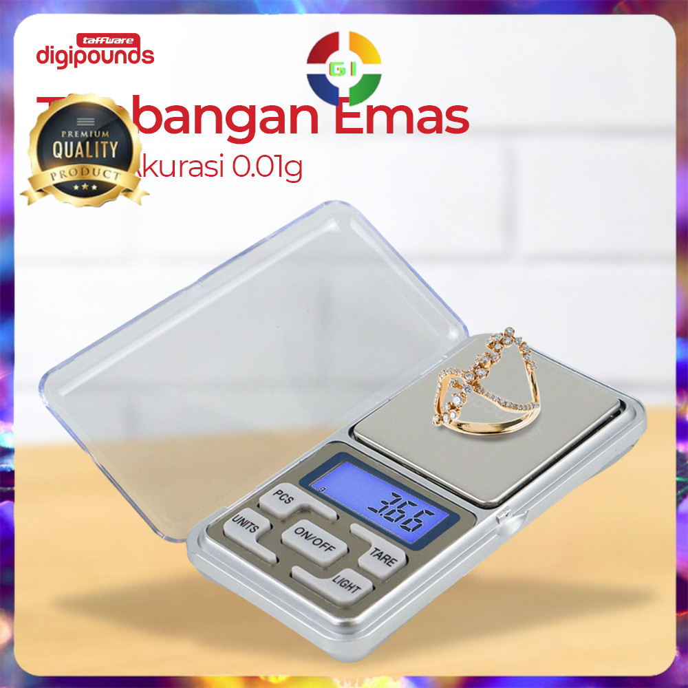 (GI) Timbangan Emas Mini Digital Ori Akurat Multifungsi 200g 0.01g