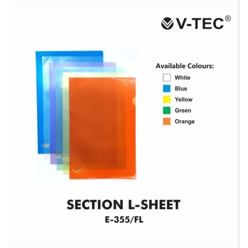 

V-TEC MAP L-SHEET E-355 UKURAN FOLIO PER PCS