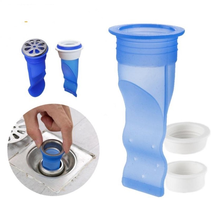 Filter Silicone Floor Drain Core Kitchen Sink Katup Penutup Lubang Bak Cuci Piring Saluran Air Kamar Mandi Wastafel Anti Bau Kecoa Tikus Kotoran Silikon Seal Karet Penutup Saluran Pembuangan Air Mesin Cuci Baju  Sewer