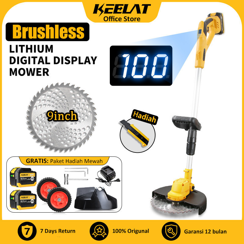 KEELAT-KLM006  Brushless Lawn Mower 20V Telescopic Battery Lawn Mower Cordless Lawn Mower Electric L