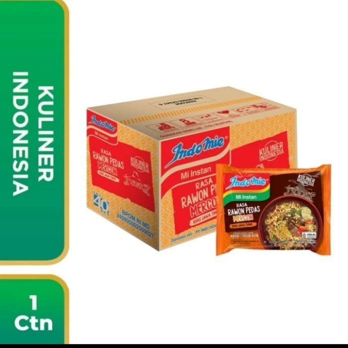 

Indomie Rawon Mercon / 1 Dus / 40 Pcs