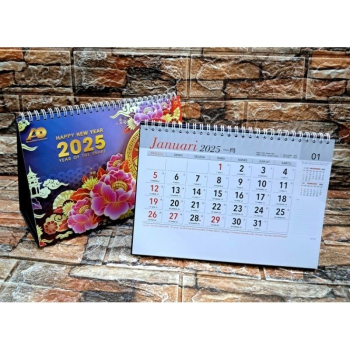 

KALENDER KERJA MEJA JUMBO ANGKA HITAM 2025 ( KERTAS Art Carton 190gr )