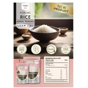 

YUUKA Food Beras Porang Beras Konjac 500gr 1000gr [JB]