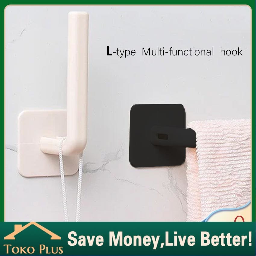 5Pcs Rak Topi Dinding Tempel Serbaguna Gantungan Topi Kunci Tempel Hook Hanger Organizer Gantungan T