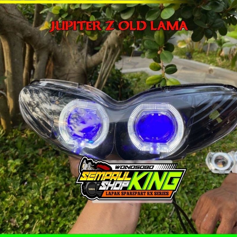 Lampu Depan Jupiter Z Old CW jupiter pertama 2002-2005 Custom model Biled bilet 2,5inch set Reflekto