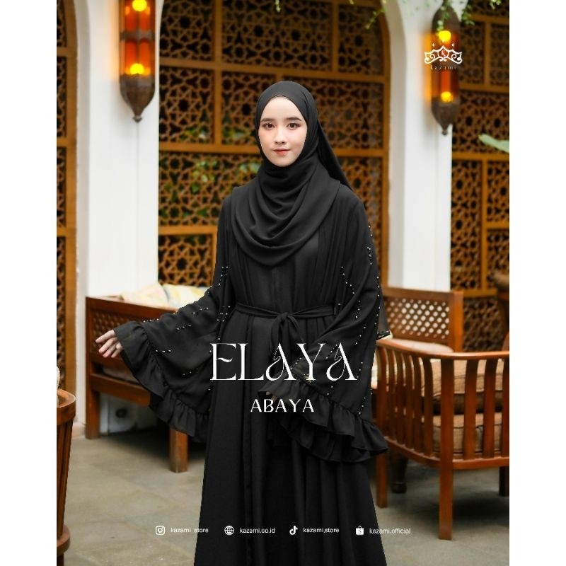 ABAYA & OUTER - ORI KAZAMI - READY ELAYA ABAYA DRESS BY KAZAMI STORE OFFICIAL - ABAYA GAMIS SYARI PO