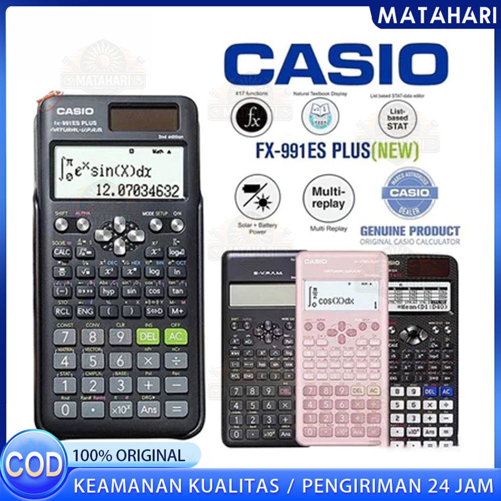 Kalkulator Scientific Casio ilmiah 991ES-Plus Kalkulator Casio Scientific Calculator Casio Scientifi