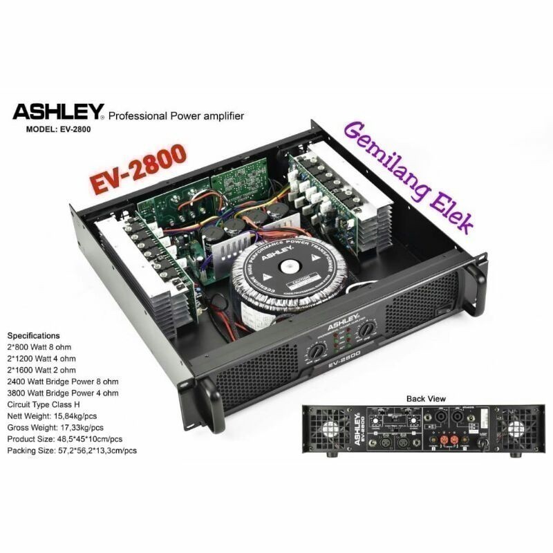 POWER ASHLEY EV 2800/ EV2800 ORIGINAL