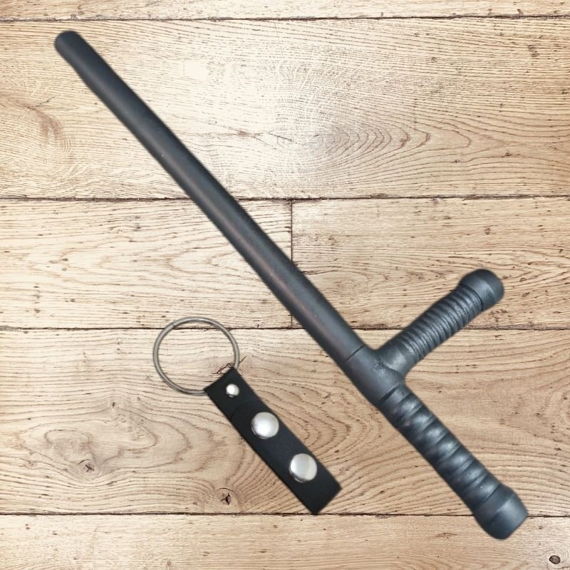 KENTES - PENTUNGAN SATPAM SECURITY tongkat satpam + ring besi