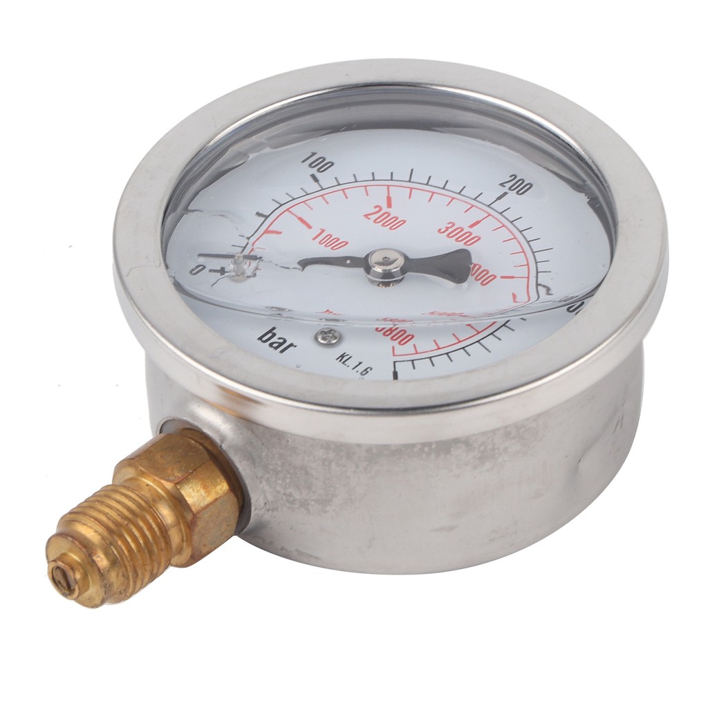 0‑400BAR 0‑5800PSI G1/4 68mm Dial Hydraulic Pressure Gauge Meter Air Pressure Gauge Hydraulic Gauge 