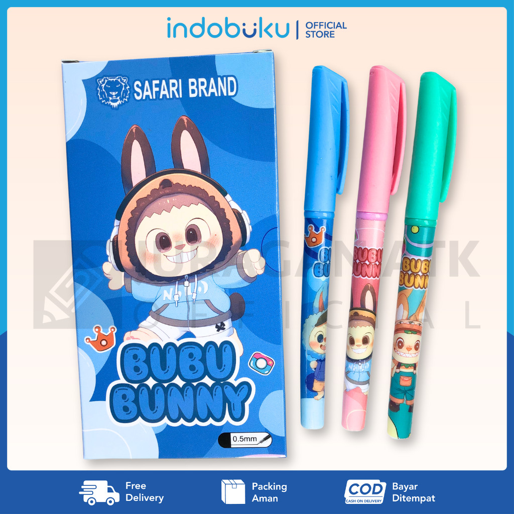 

( 12 Pcs ) Pulpen Gel Ipen Fancy 0.5 mm Sanrio / Bolpoin Gel Pen Sanrio VANCO VC-8110