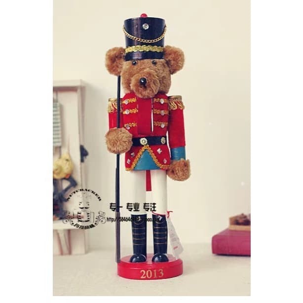 

Nutcracker Bear Premium Medium kado Natal murah Dekorasi Hiasan Natal