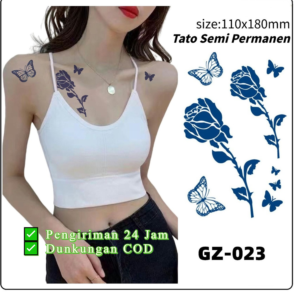 

[K.Anissa] Pengiriman 24 Jam ✅ Tato Temporer Sticker Tato Temporer Tahan Lama 15 Hari Tato Temporer Anti Air | 11*18CM Various Pattern Options