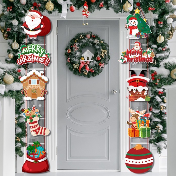 

DEKORASI PINTU VERSi NATAL MERRY CHRISTMAS / HIASAN DINDING RUMAH