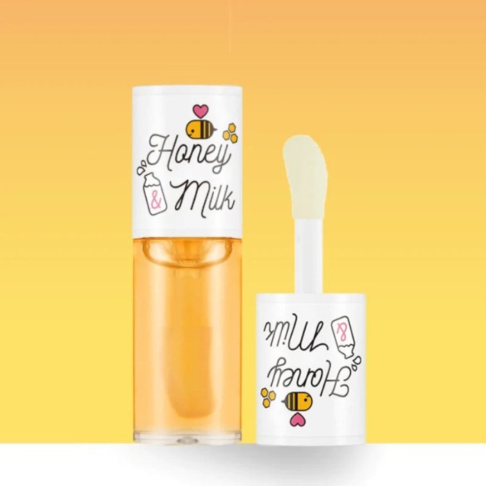 

A'PIEU Honey Milk Lip Oil Pelembab Bibir Balm Skincare Lipcare Korea HUD