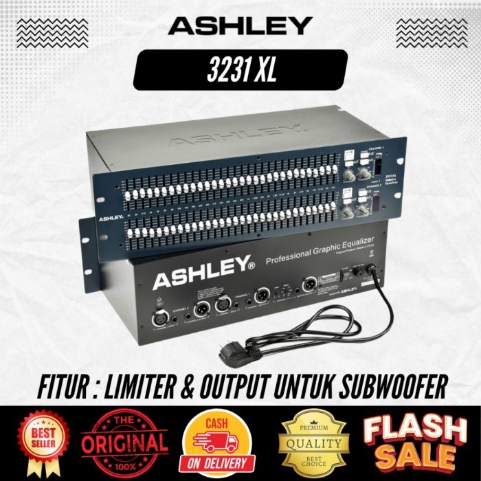 Equalizer Ashley 3231 XL Fitur Limiter Dan Output Subwoofer Produk Asli Original Produk Asli Origina