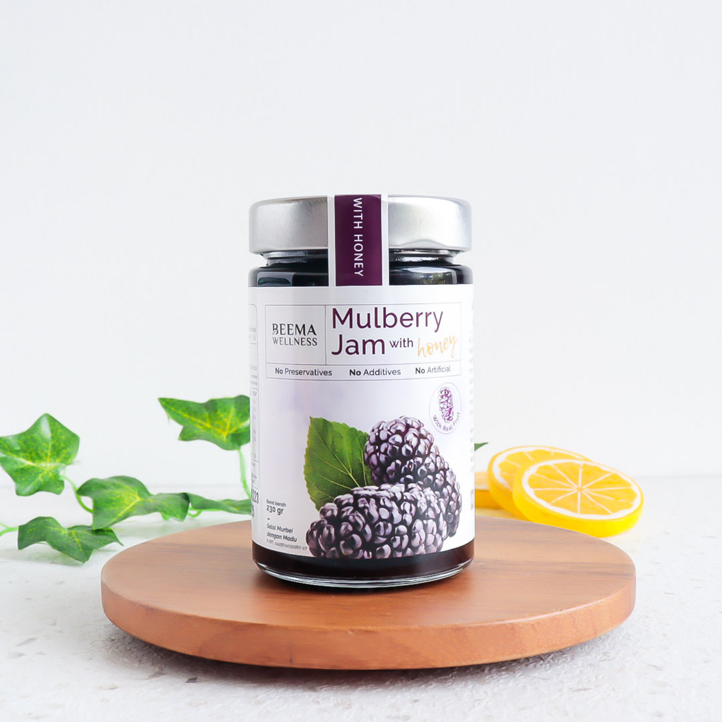 

230G MULBERRY JAM with Honey Selai Buah - Beema Wellness