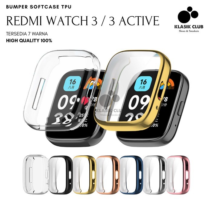 Bumper Redmi Watch 3 Active Soft Case Pelindung Layar Redmi Watch 3