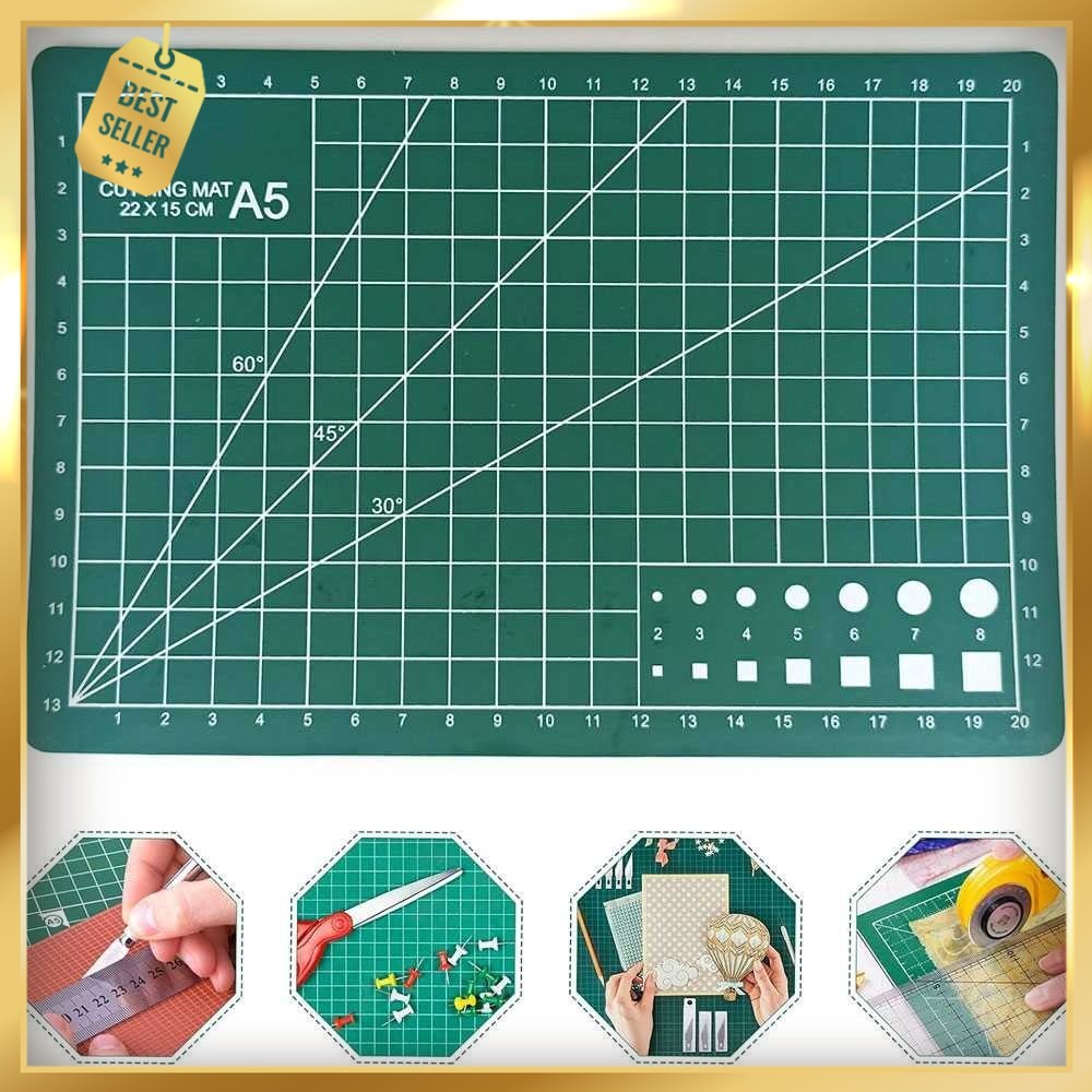 

HUAN MEI Working Pad Cutting Mat Alas Potong Papan Kerja A5 22x15cm - GKSA4