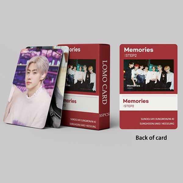 photocard ENHYPEN Memories : STEP 2 55 pcs print 2 sisi bolak balik 057agk - photocard saja HOL