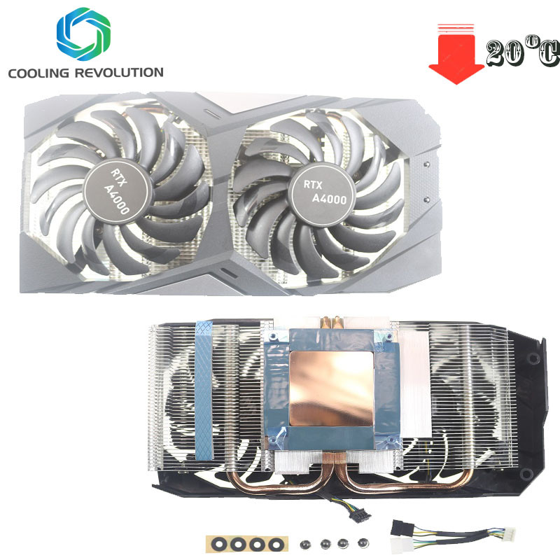 Upgraded heatsink fan for Quadro RTX A4000 Graphics Video Card Heatsink fan A4000 Fan