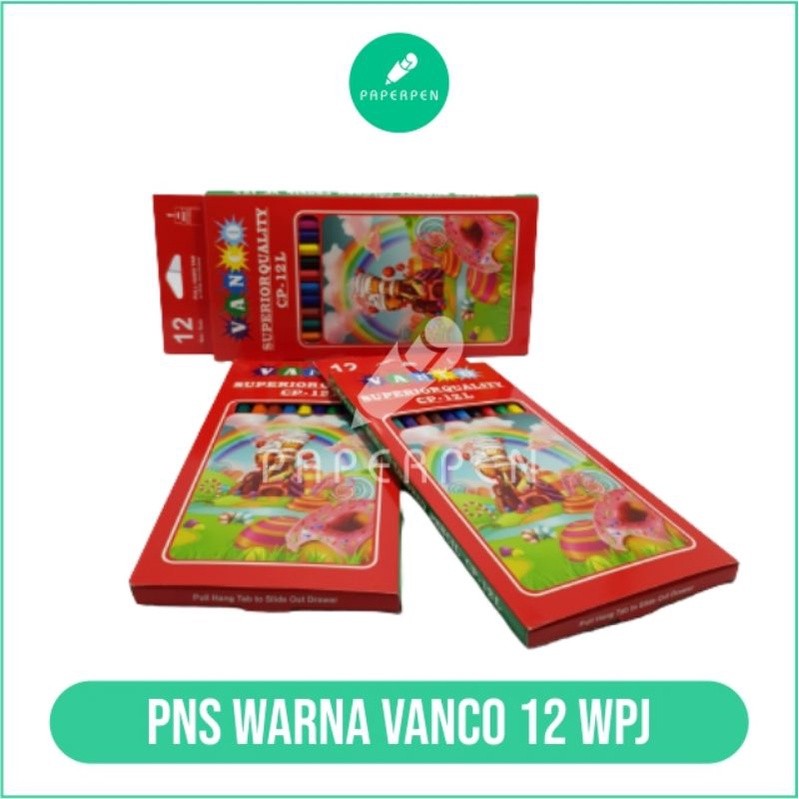 

(PRO_ATK) Pensil Warna Vanco 12 Warna Panjang