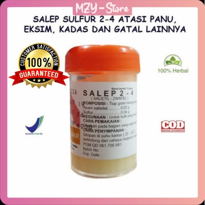 Salep Sulfur Belerang 24 ORIGINAL BPOM salep gatal kulit ampuh - model lama