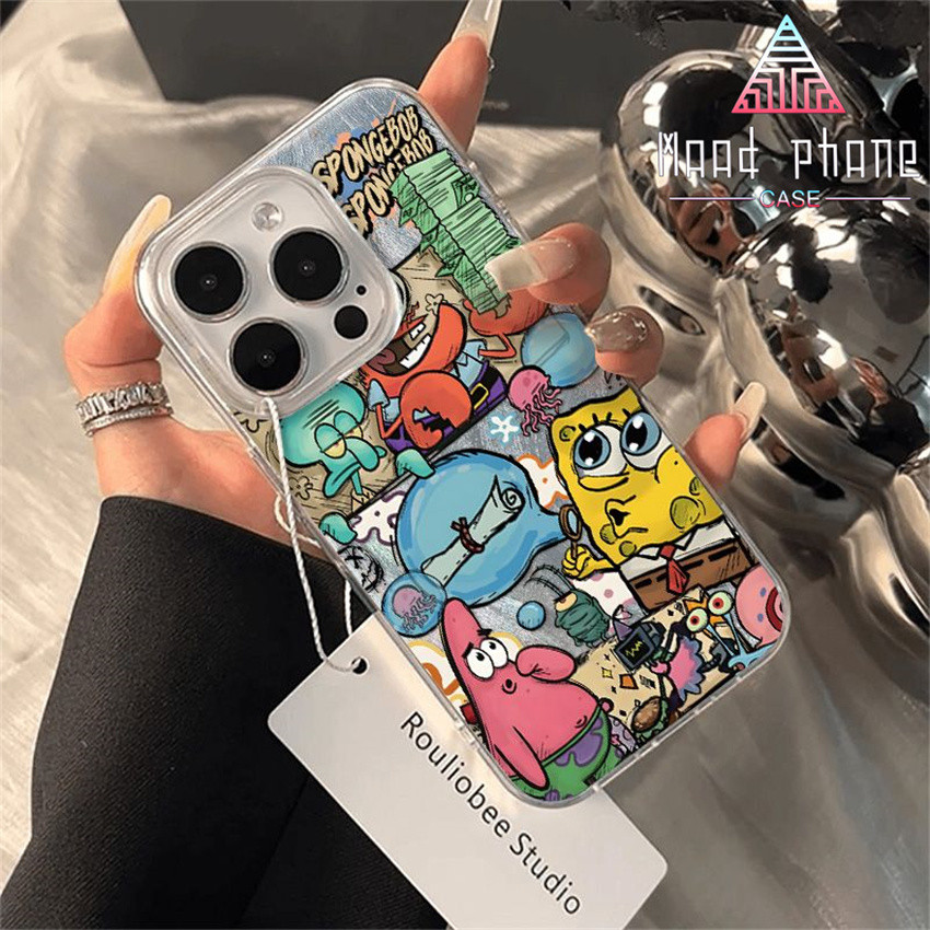 Berlaku untuk Samsung A04 Casing Ponsel Samsung A03 A02S A55 A52S A51 A50 A34 A32 Resep Krabby Patty