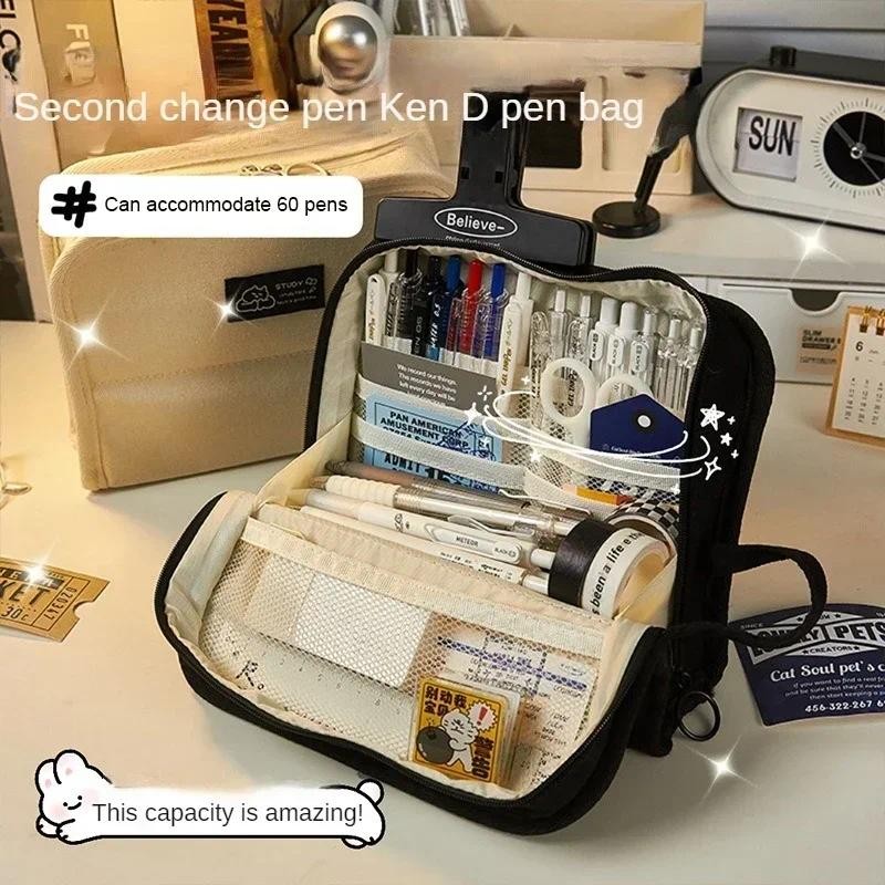 

Pencil Case Korean Stationery Pencils Cases Big Bags for Girls School Pencil Cases Kawaii Bear Pencilcases Trousse Products