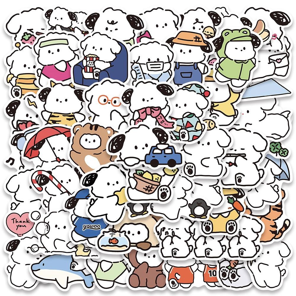 

25PCS Kawaii yowoyowoo Puppy Dog Cute Cartoon Stickers Decals Phone Laptop Guitar Car Bottle Luggage Children Gift Sticker