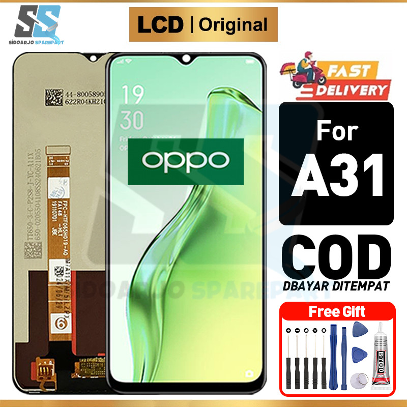 LCD OPPO A31 Original Fullset Ori asli Touchscreen For Glass Touch Screen Digitizer