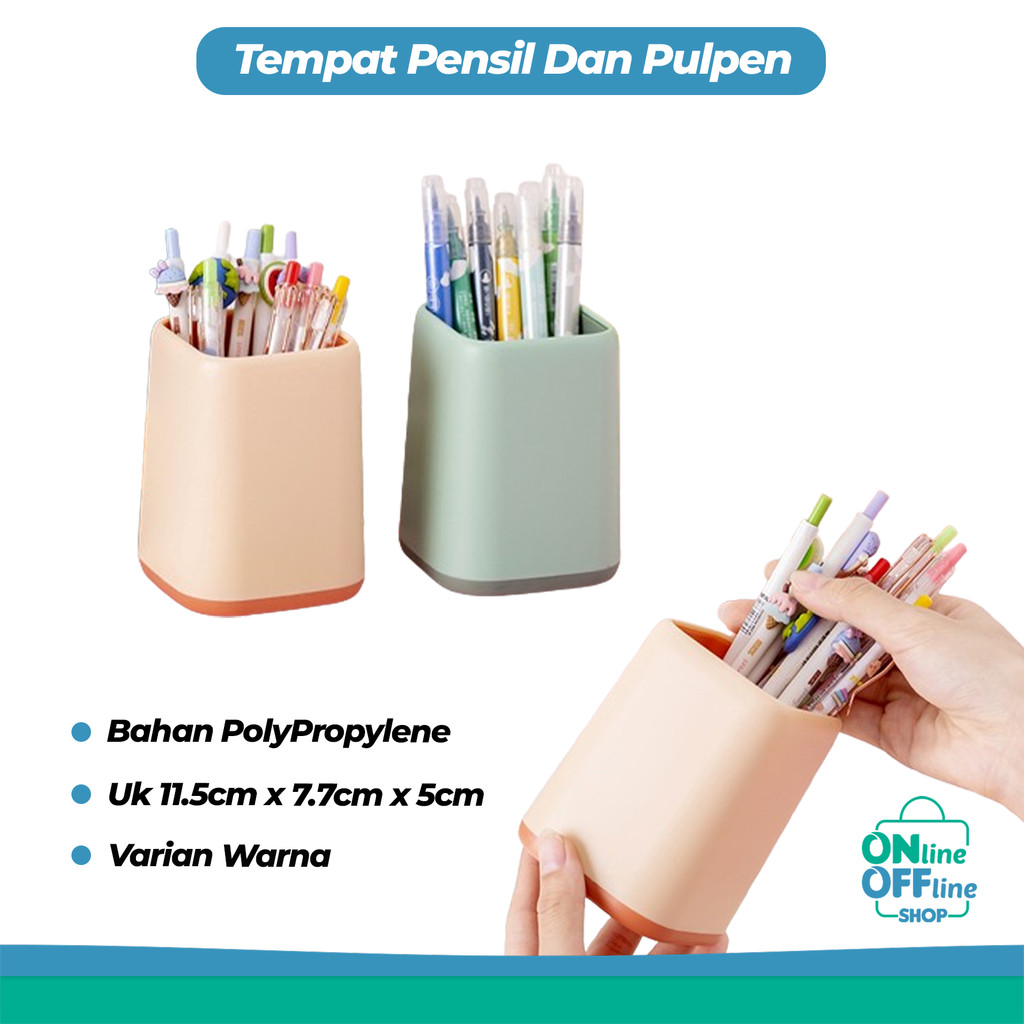 

Tempat Pensil Dan Pulpen Polos Simple Serbaguna Minimalis Pen Holder 929