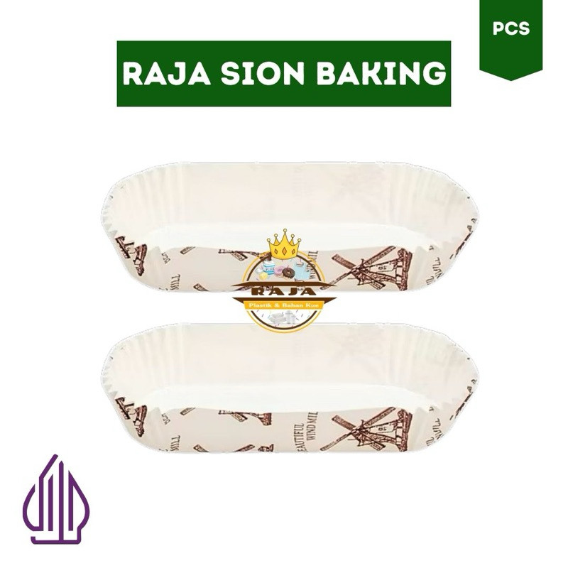Cup Roti Panjang / Alas Kue Roti Panjang (10 PCS) / Cup Bolu Lonjong