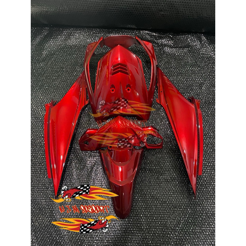 Cover full body halus honda beat karbu 2008-2012 merah candy (cat custom)