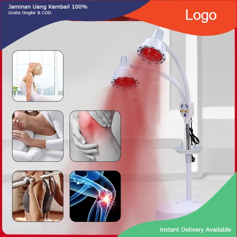 [AllAreNew] PROMO ️Garansi&Hadiah️Lampu Fisioterapi Inframerah 2Kepala 275W*2 Alat Fisioterapi Lampu
