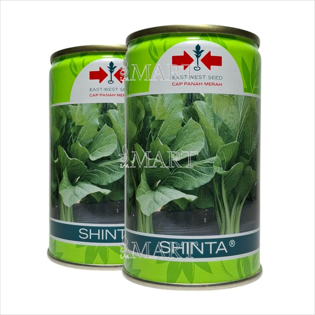 Benih Caisim SHINTA Kaleng Isi 100 gram Cap Panah Merah